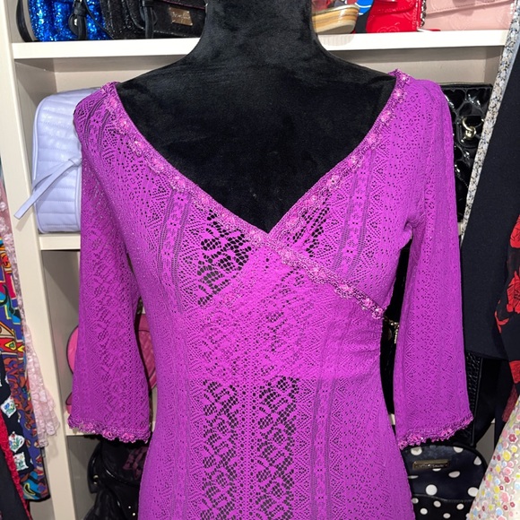 VTG Betsey Johnson Lace Dress - Picture 2 of 4